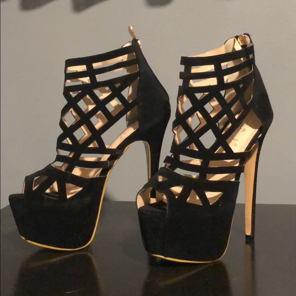 Black high heels
